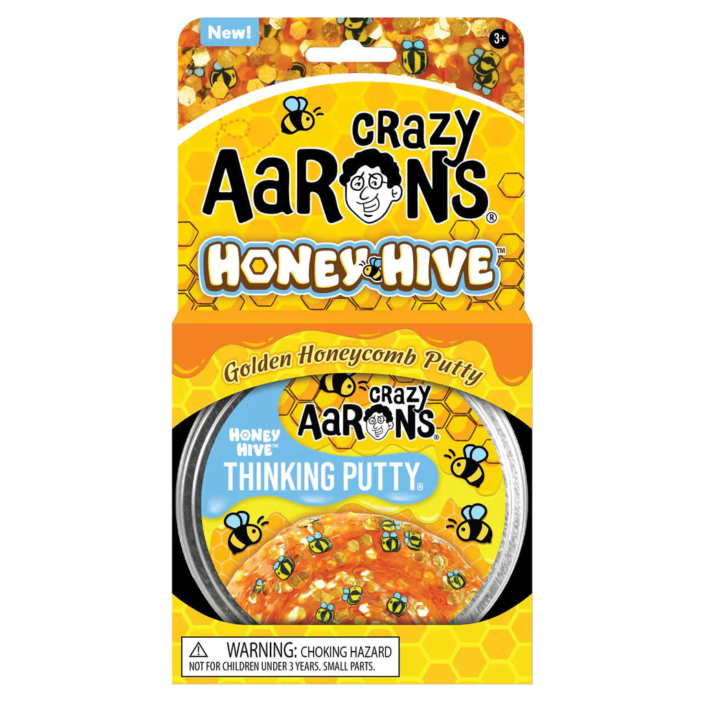 Crazy Aarons Honey Hive Golden Honeycomb Thinking Putty-CRAZY AARONS-Little Giant Kidz