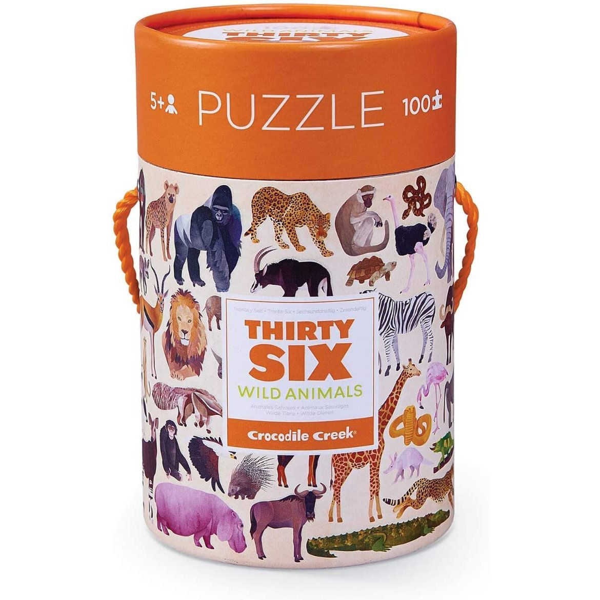 Crocodile Creek 100 Piece Puzzle - 36 Wild Animals-Crocodile Creek-Little Giant Kidz