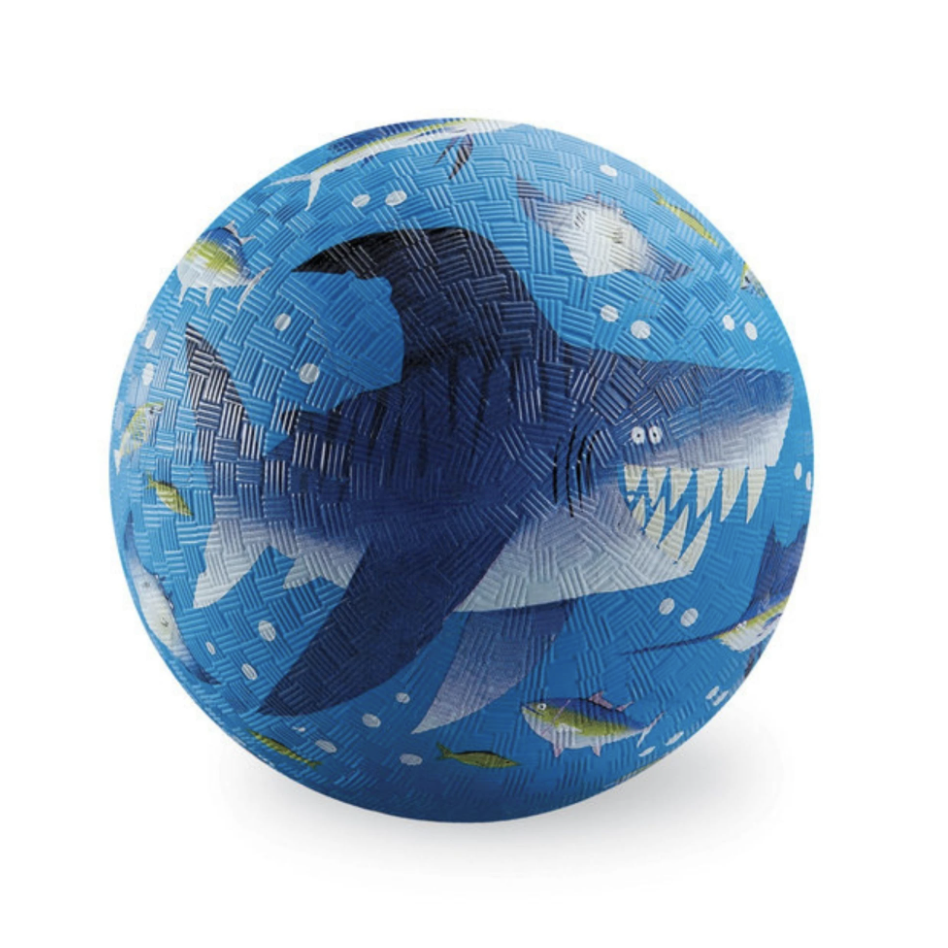 Crocodile Creek 5" Playground Ball - Shark Reef - Blue-Crocodile Creek-Little Giant Kidz