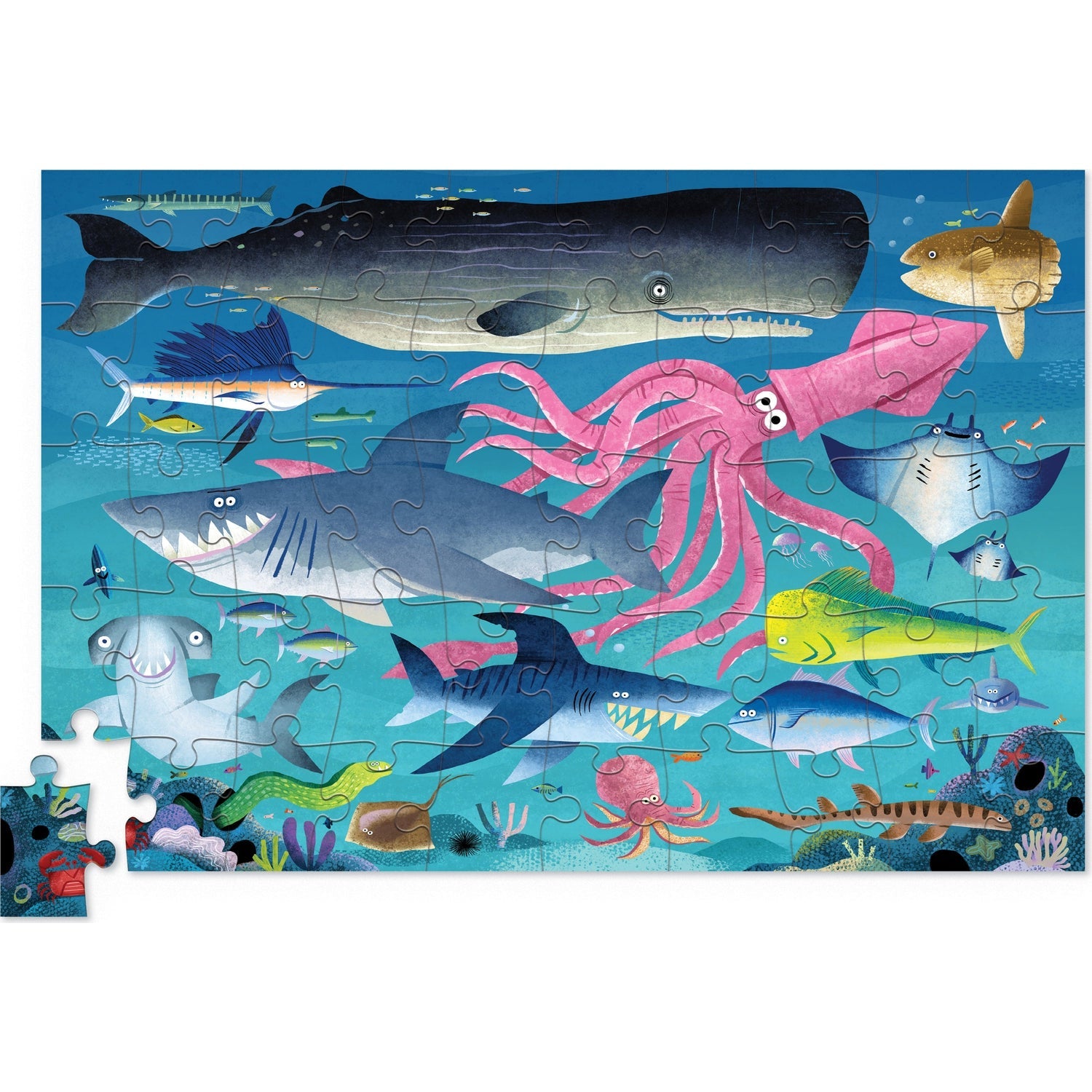 Crocodile Creek 50 Piece Tin Puzzle - Shark Reef