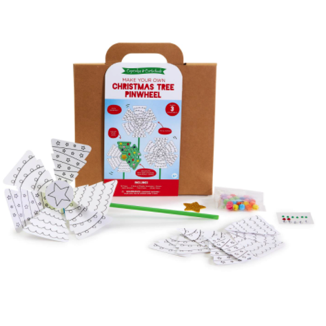 Cupcakes & Cartwheels Make Your Own Christmas Tree Pinwheel-TWO'S COMPANY-Little Giant Kidz