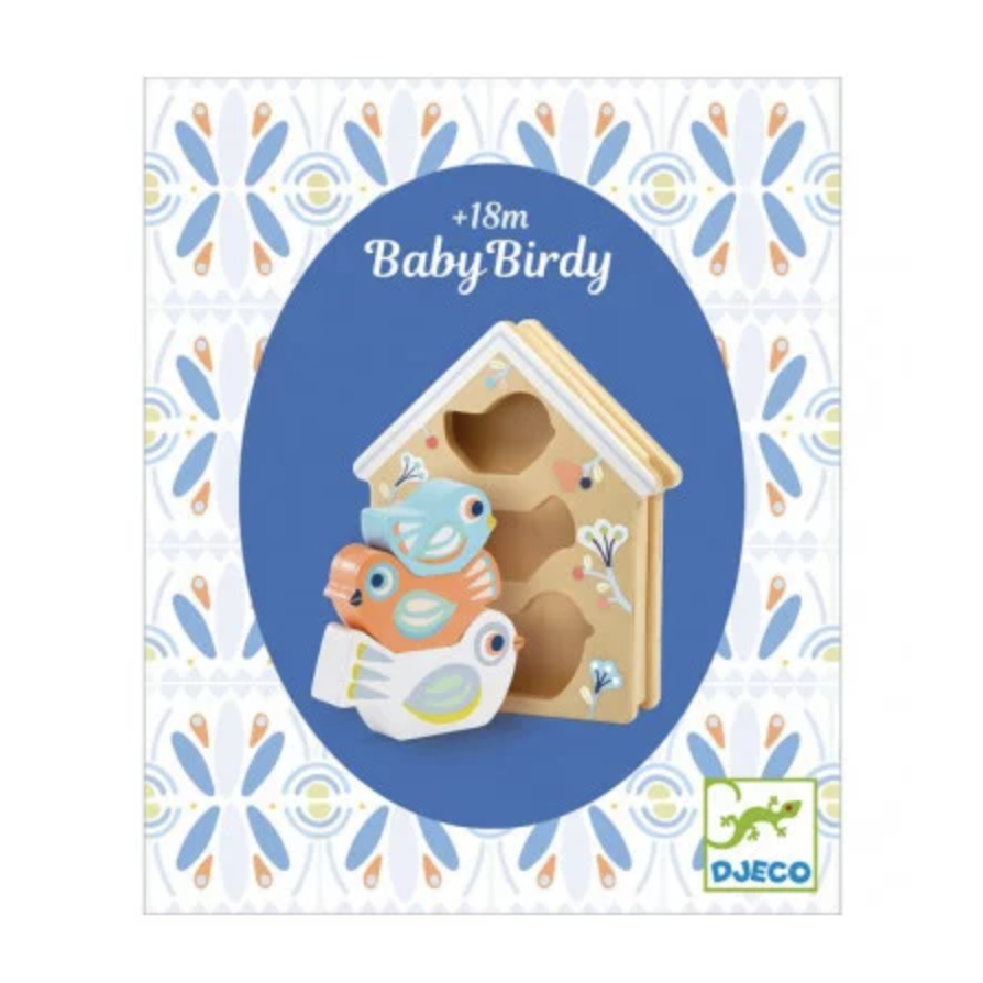 DJECO Baby White BabyBirdi Infant Toy-DJECO-Little Giant Kidz