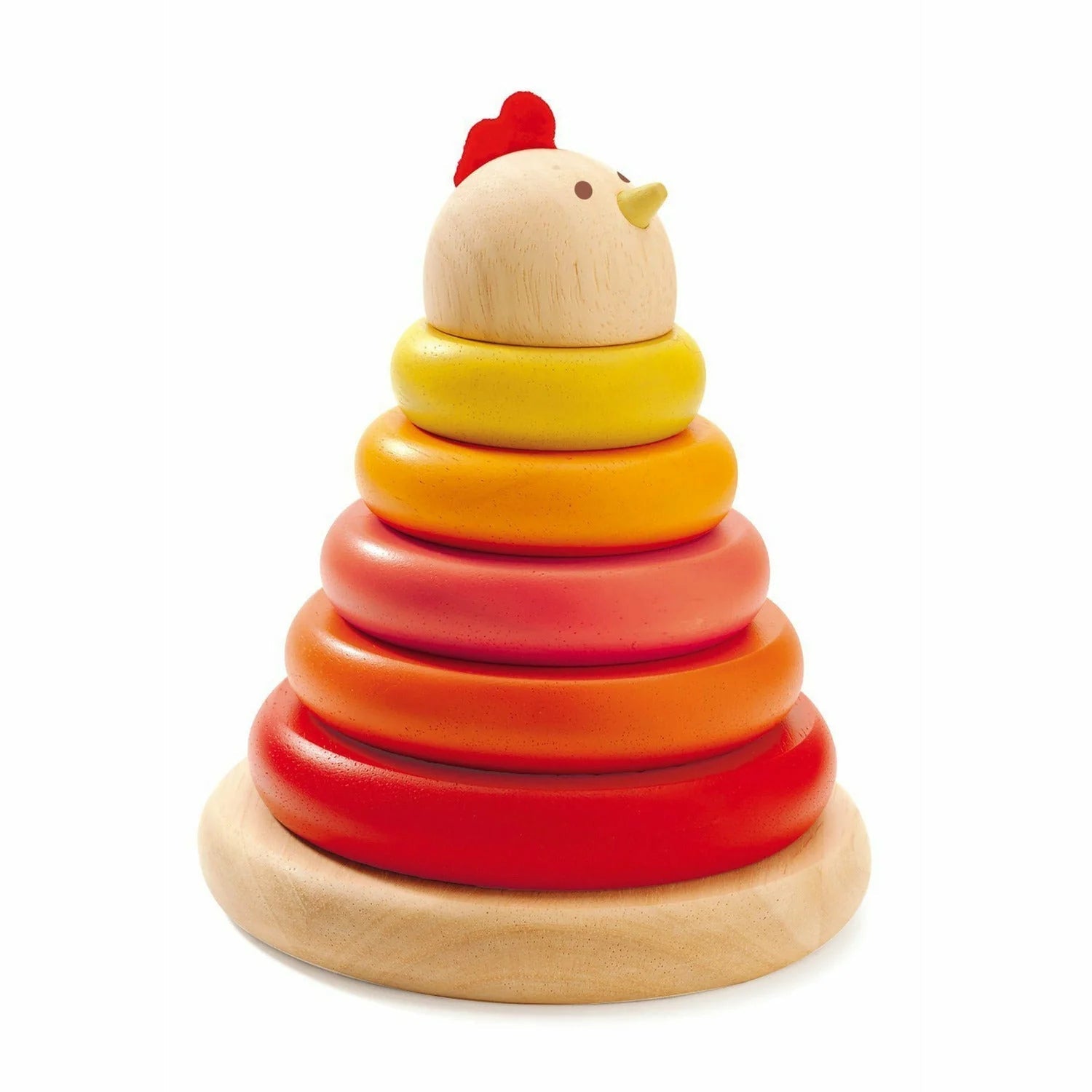 DJECO Early Learning Cachempil Hen Wooden Stacking Toy-DJECO-Little Giant Kidz