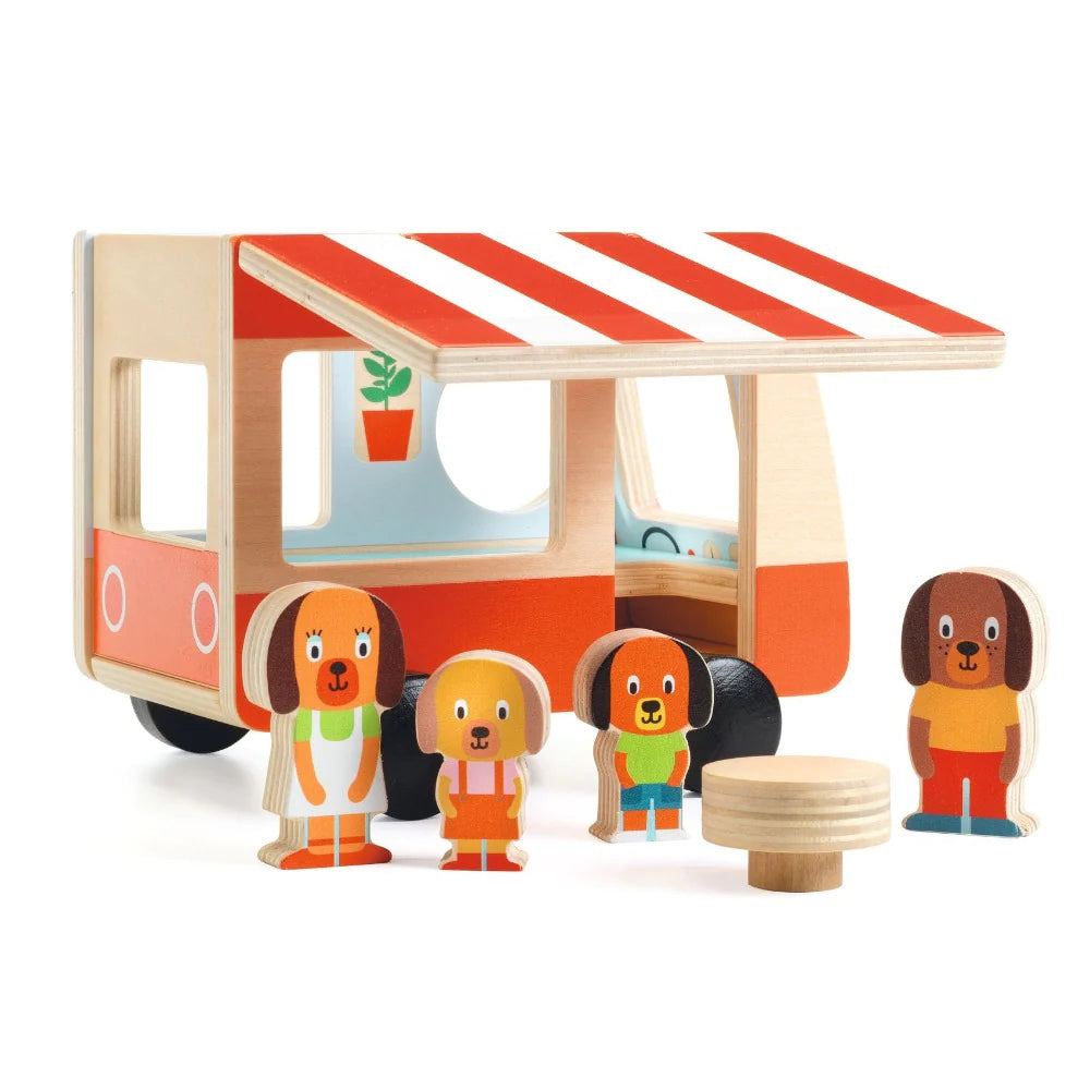 DJECO Early Learning Minicombi - Wooden Camper-DJECO-Little Giant Kidz