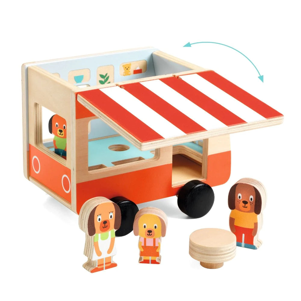 DJECO Early Learning Minicombi - Wooden Camper-DJECO-Little Giant Kidz