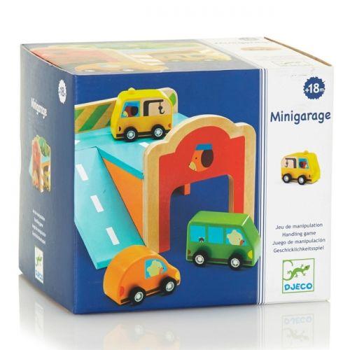 DJECO Early Learning Minigarage Wooden Set-DJECO-Little Giant Kidz