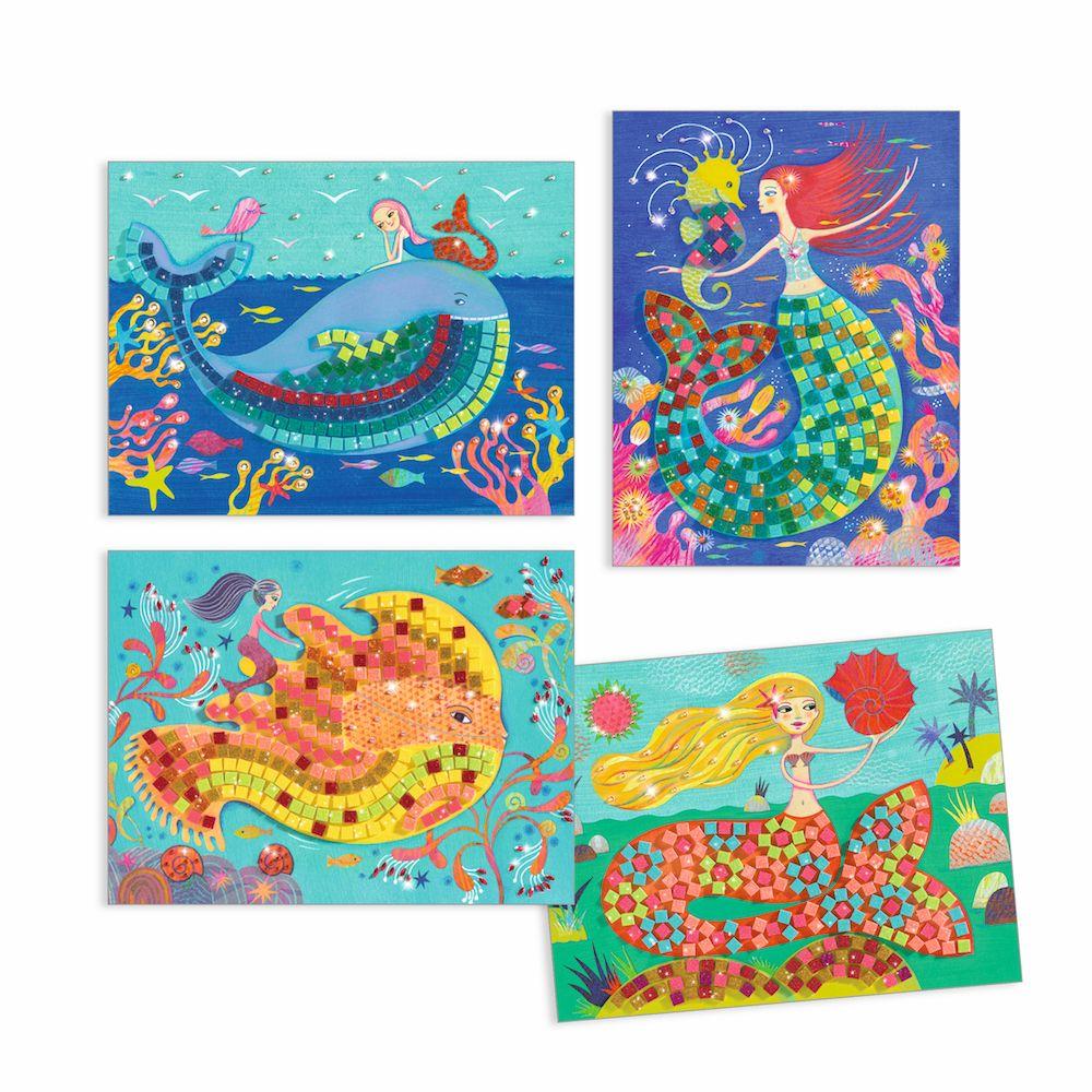 DJECO Le Grand Artist Mosaics Kit - The Mermaid's Song-DJECO-Little Giant Kidz