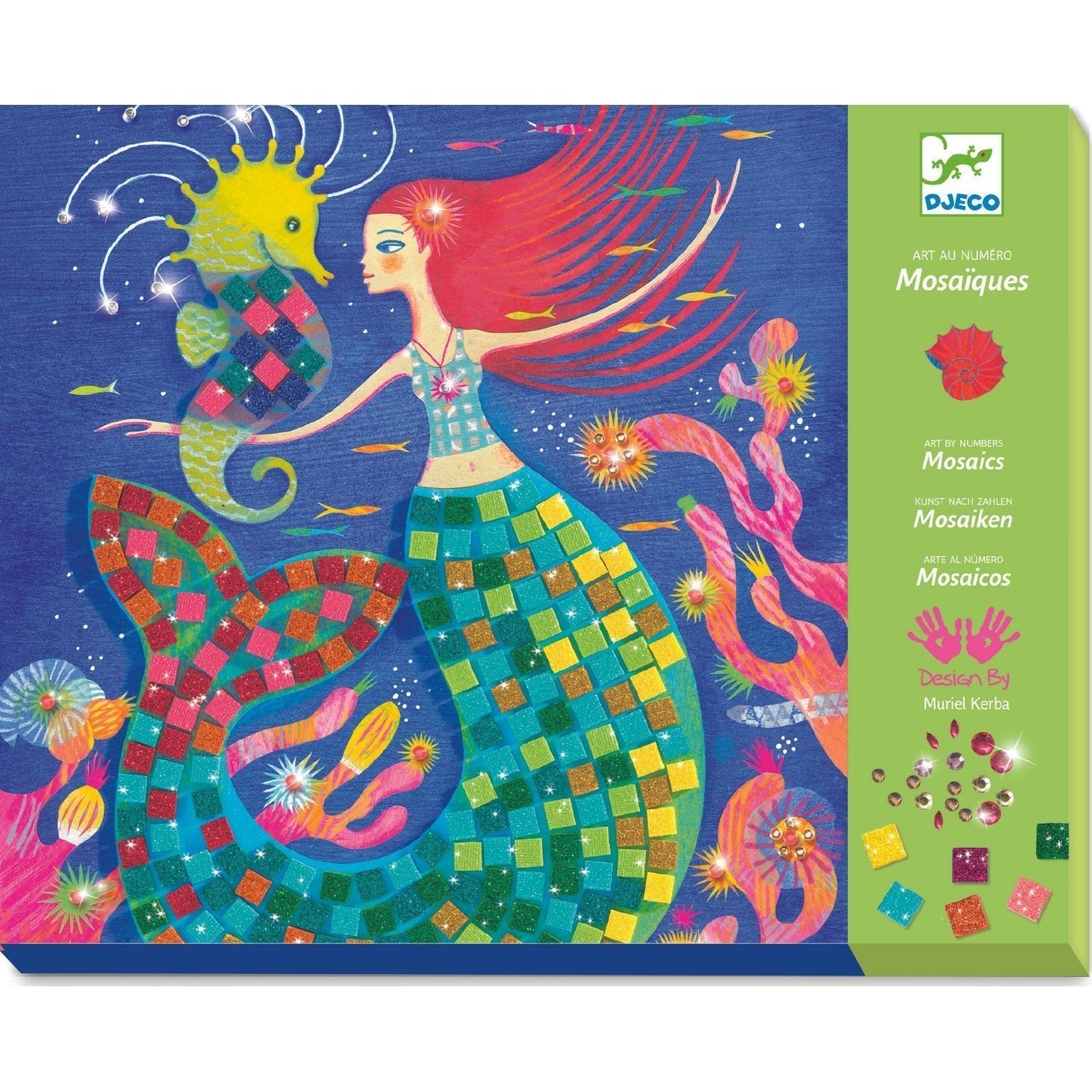 DJECO Le Grand Artist Mosaics Kit - The Mermaid's Song-DJECO-Little Giant Kidz