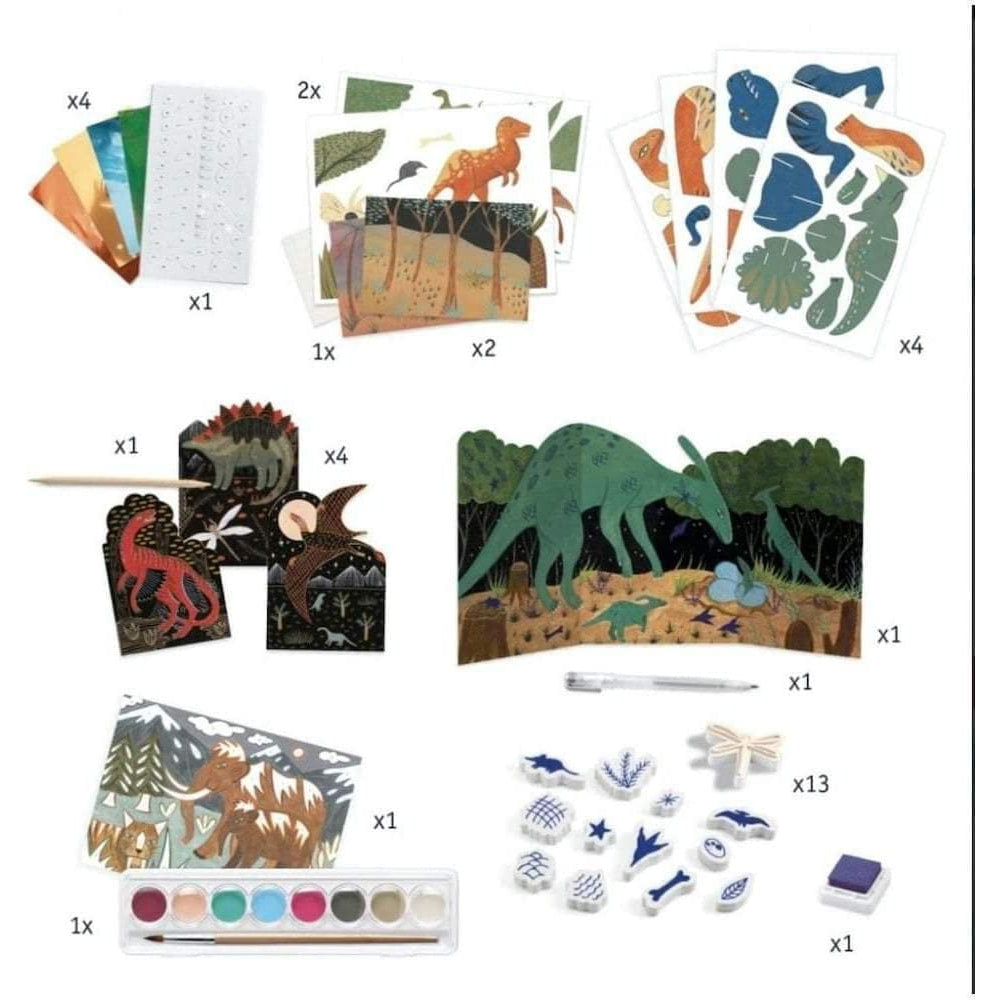 DJECO Le Grand Artist Multi-Activity Craft Kit - The World of Dinosaurs-DJECO-Little Giant Kidz