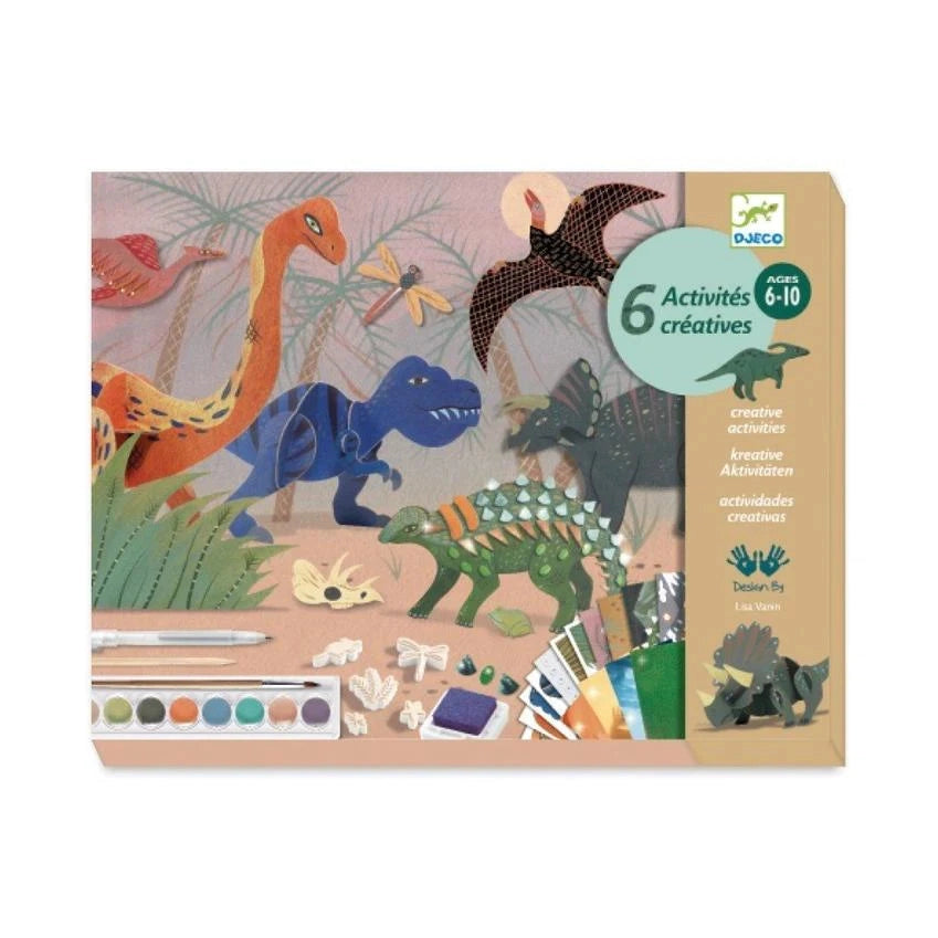 DJECO Le Grand Artist Multi-Activity Craft Kit - The World of Dinosaurs-DJECO-Little Giant Kidz