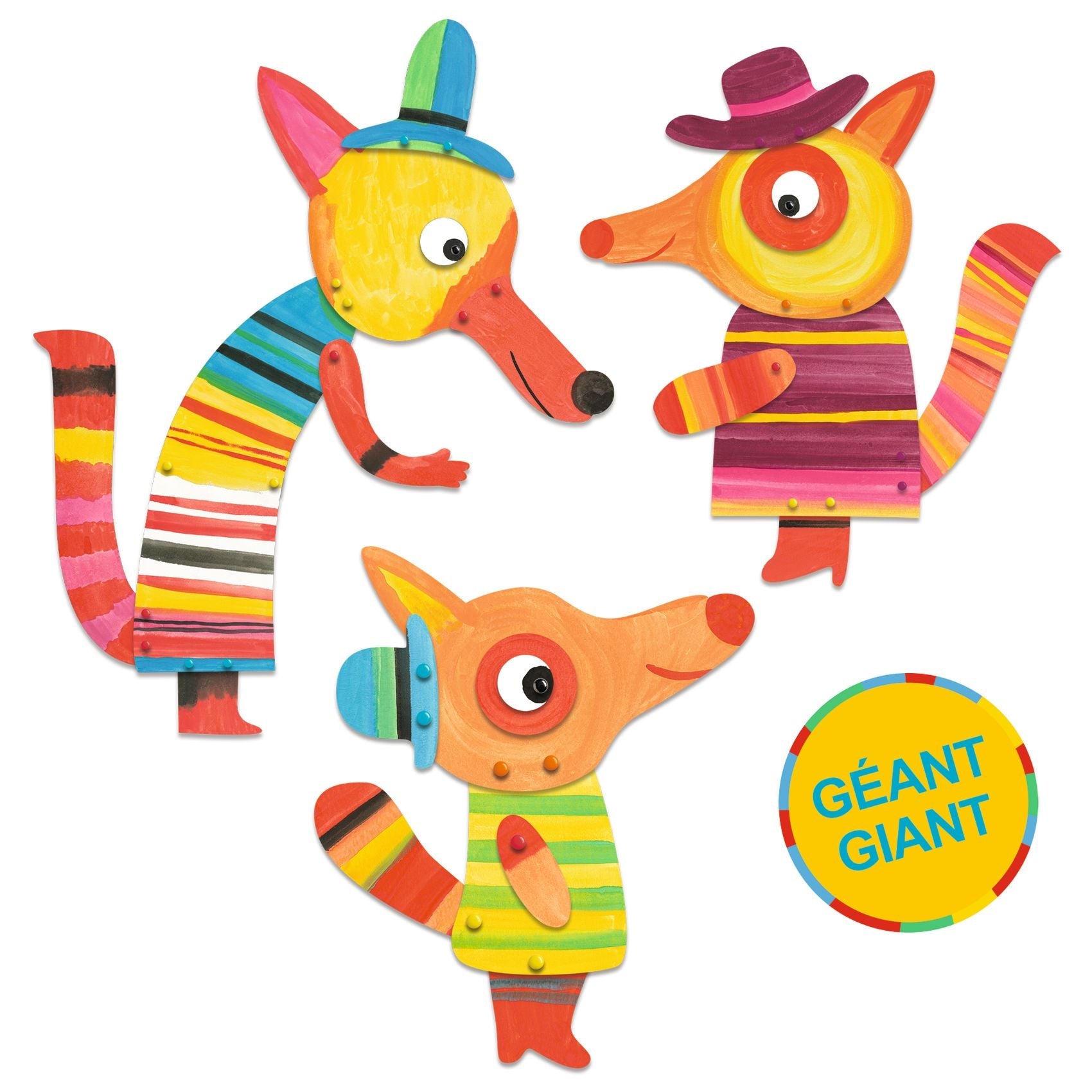 DJECO Le Petit Artist The Fox Family Painting Kit-DJECO-Little Giant Kidz
