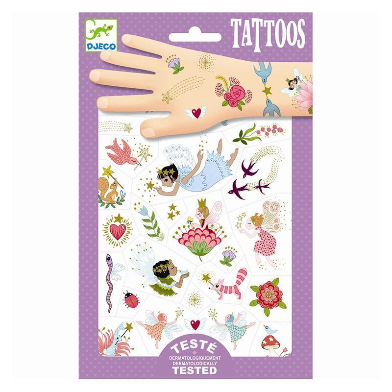 DJECO Tattoos Fairy Friends-DJECO-Little Giant Kidz