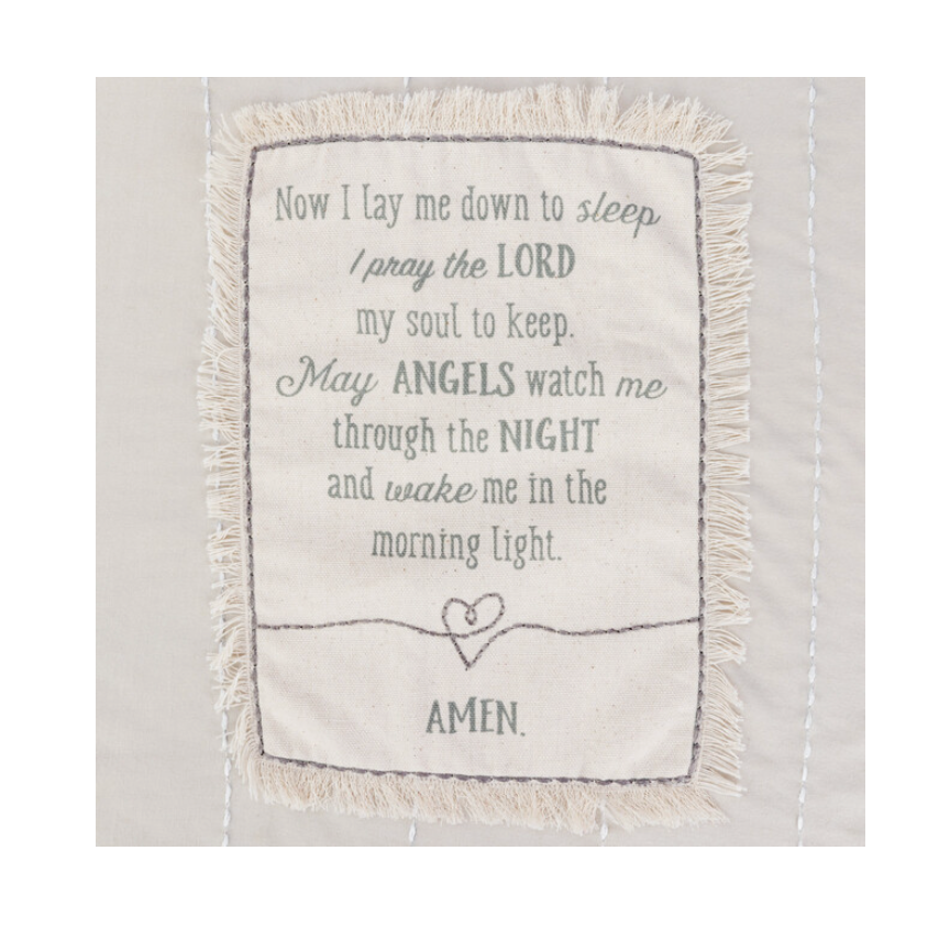 Demdaco Blanket - Goodnight Prayer (Neutral)-DEMDACO-Little Giant Kidz