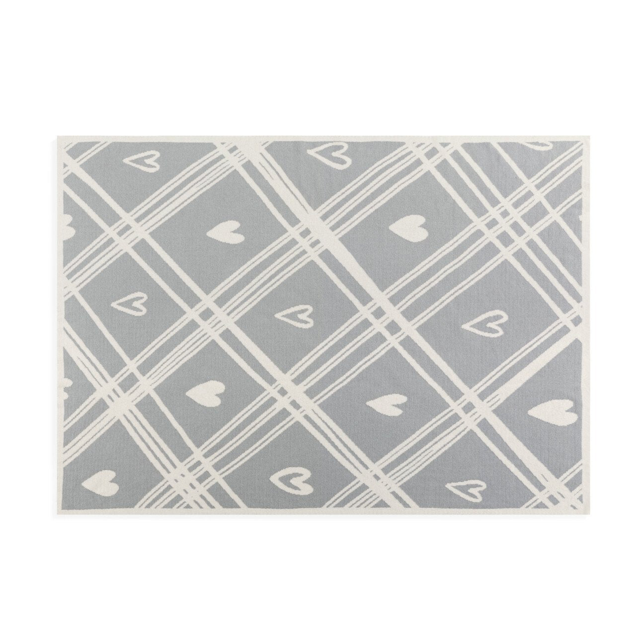 Demdaco Plaid & Heart Baby Blanket-DEMDACO-Little Giant Kidz