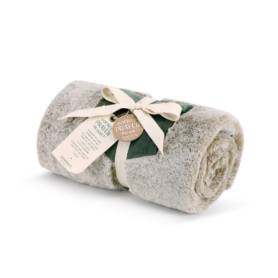 Demdaco Pocket Prayer Bear Blanket with Prayer Pocket Soft and Fuzzy-DEMDACO-Little Giant Kidz