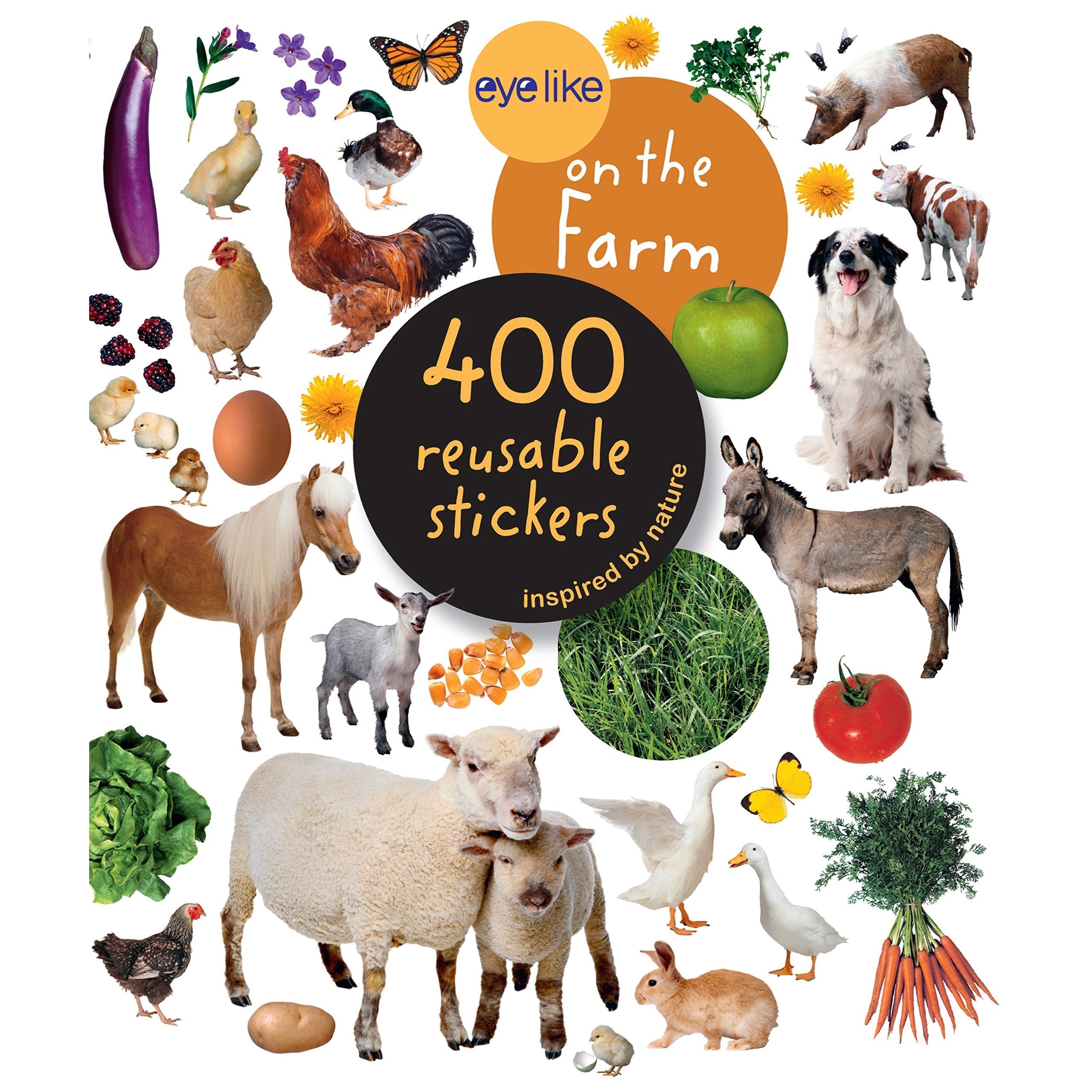 Eyelike Stickers: On the Farm (Paperback Book)-HACHETTE BOOK GROUP USA-Little Giant Kidz