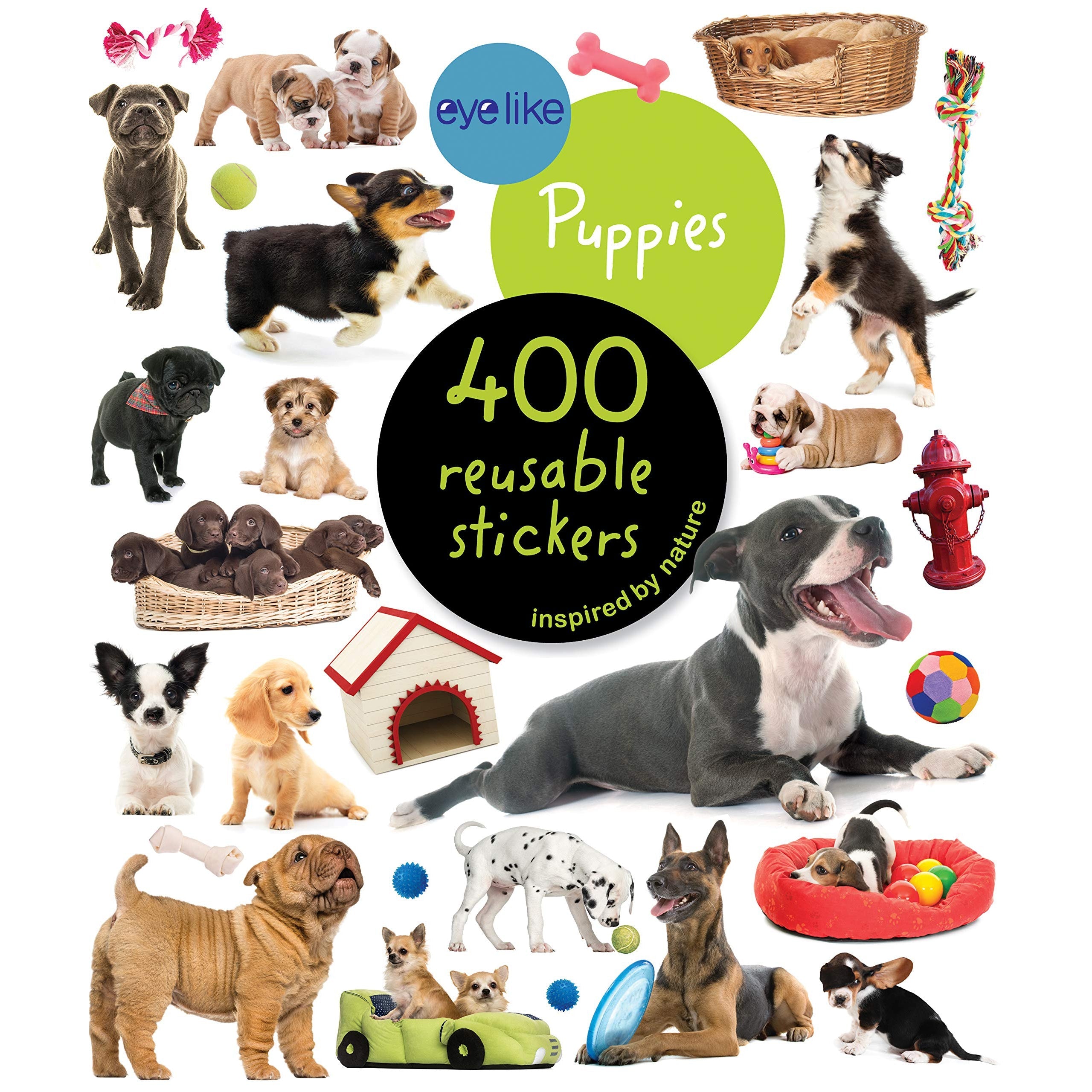 Eyelike Stickers: Puppies (Paperback Book)-HACHETTE BOOK GROUP USA-Little Giant Kidz