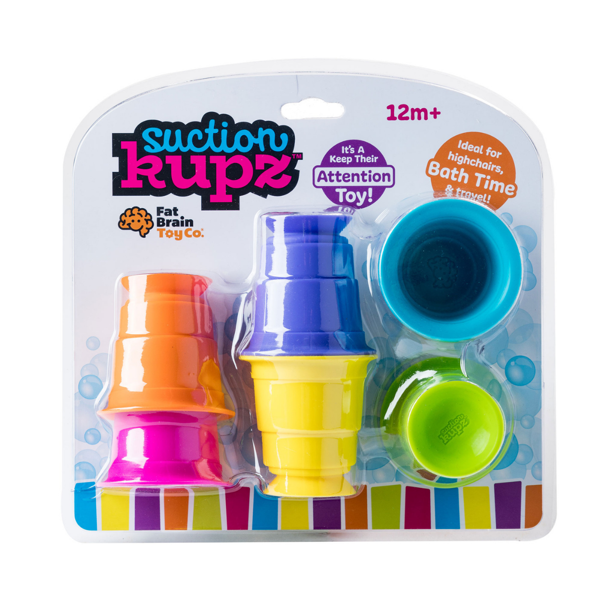 Fat Brain Suction Kupz - Stack, roll, stick, and Sip!-FATBRAIN-Little Giant Kidz