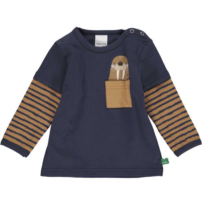 Fred's World Night Blue Organic Cotton Polar Top-Fred's World-Little Giant Kidz