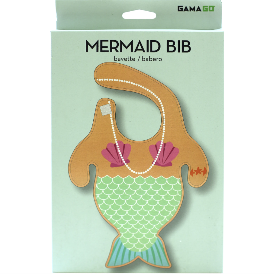 GAMAGO Mermaid Baby Bib-NMR Distribution America-Little Giant Kidz