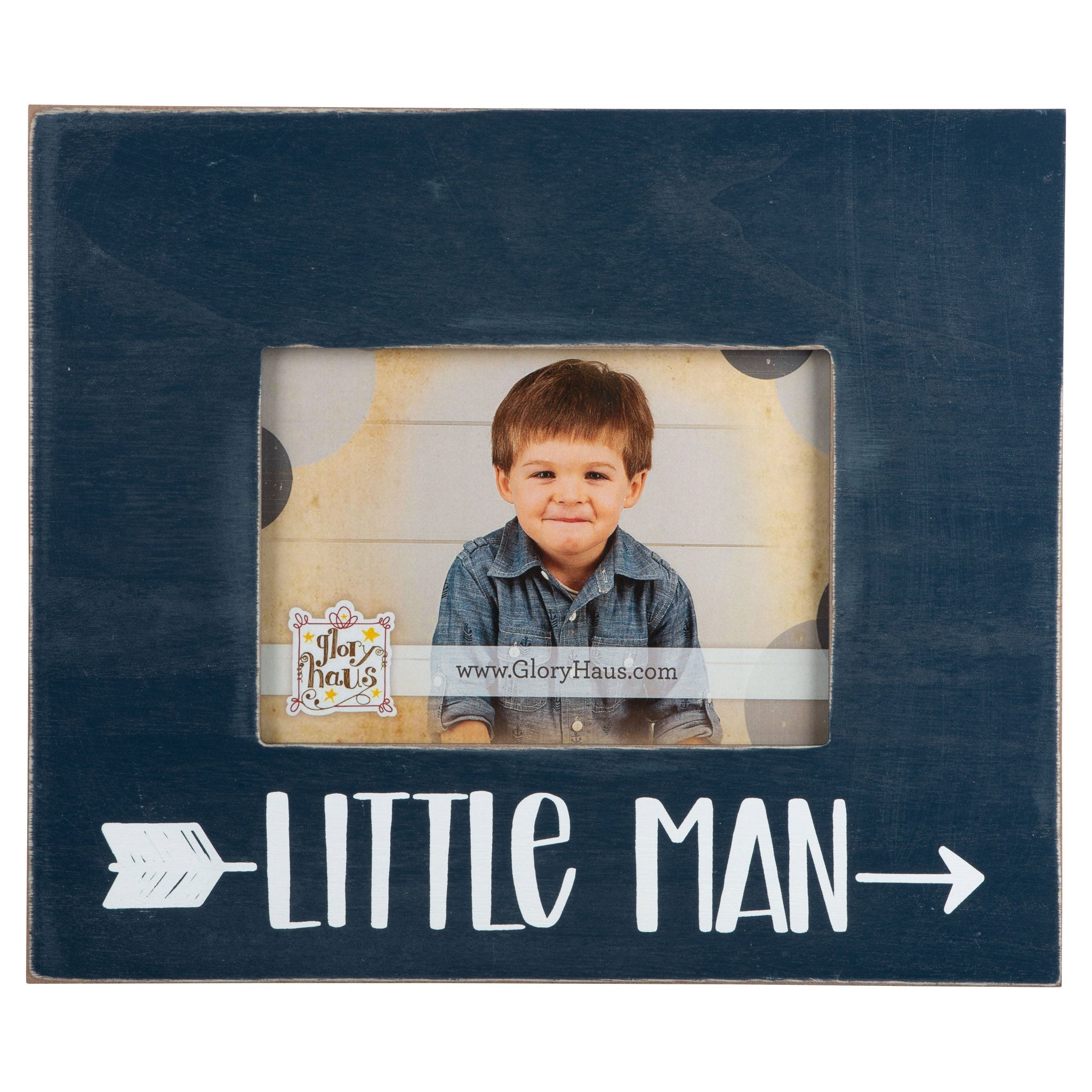 Glory Haus Photo Frame Little Man - Blue-GLORY HAUS-Little Giant Kidz