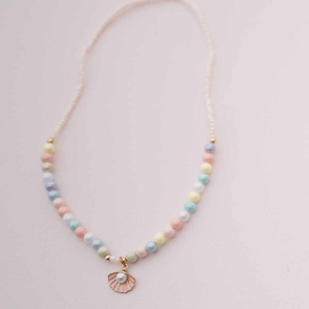 Great Pretenders Boutique Pastel Shell Necklace-Great Pretenders-Little Giant Kidz