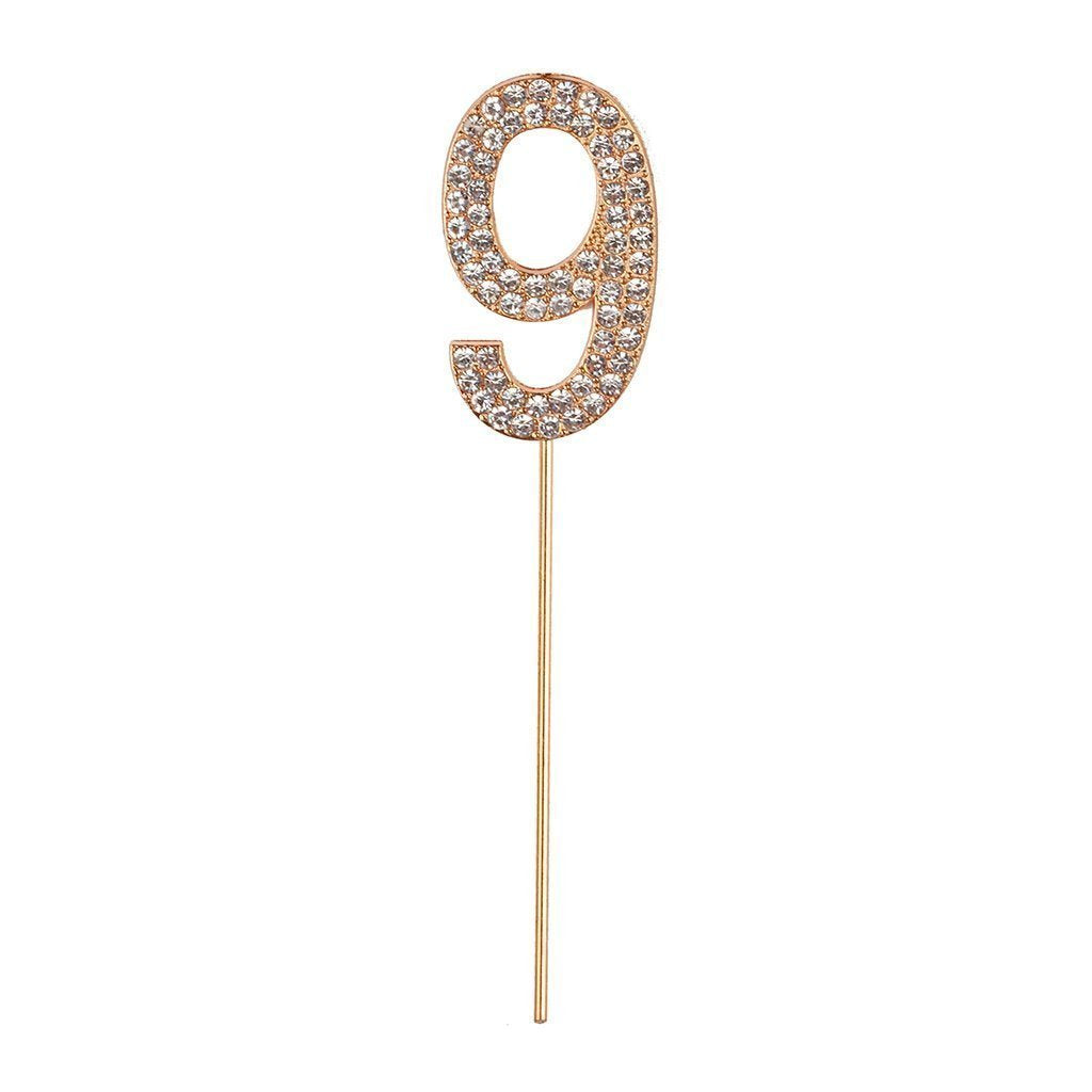 Great Pretenders Rhinestone Number Cake Topper-Great Pretenders-Little Giant Kidz