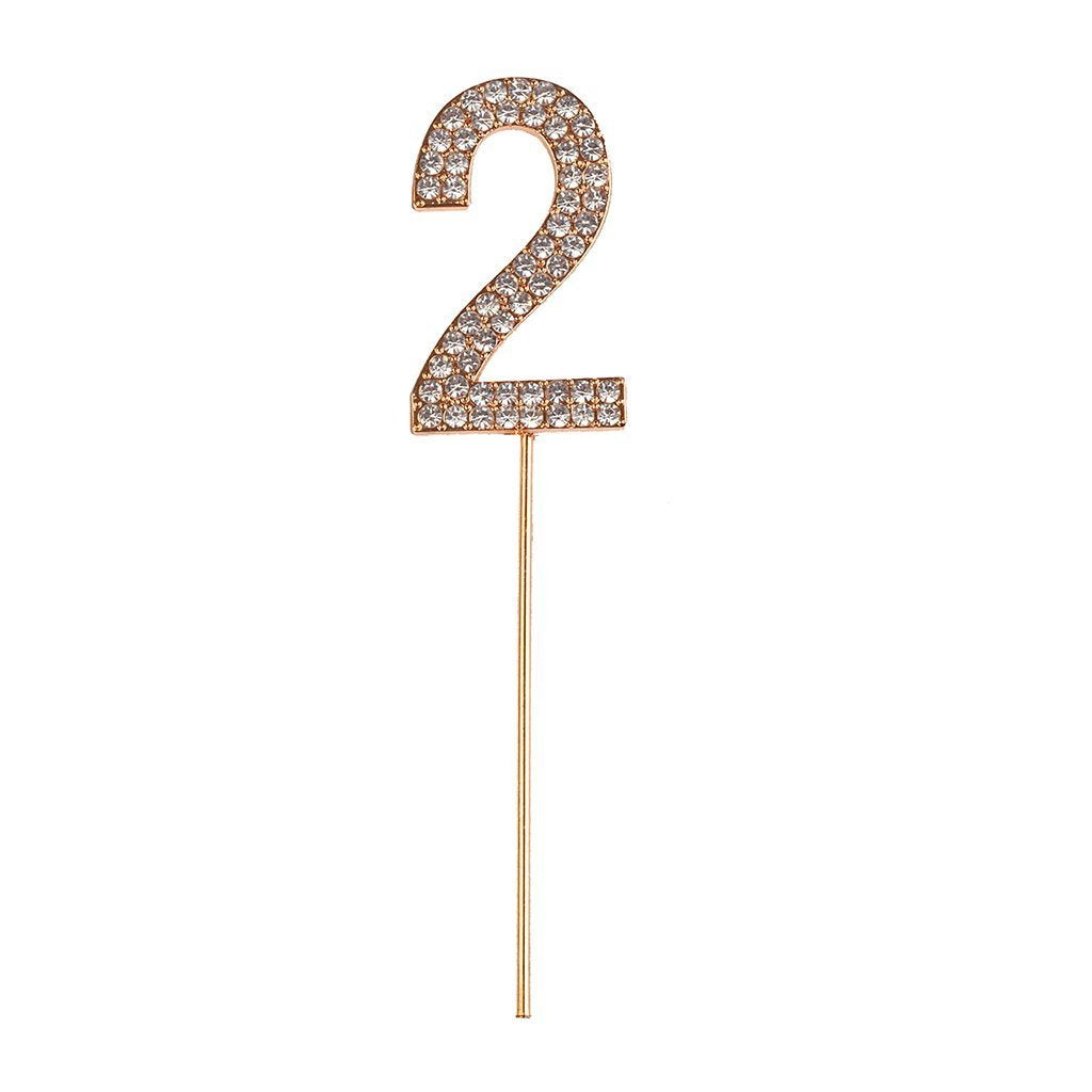 Great Pretenders Rhinestone Number Cake Topper-Great Pretenders-Little Giant Kidz