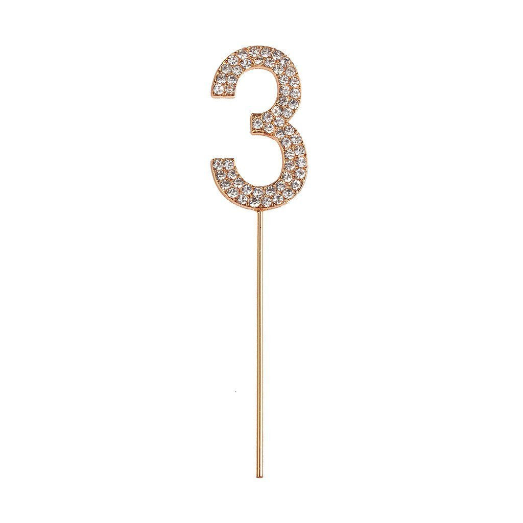 Great Pretenders Rhinestone Number Cake Topper-Great Pretenders-Little Giant Kidz