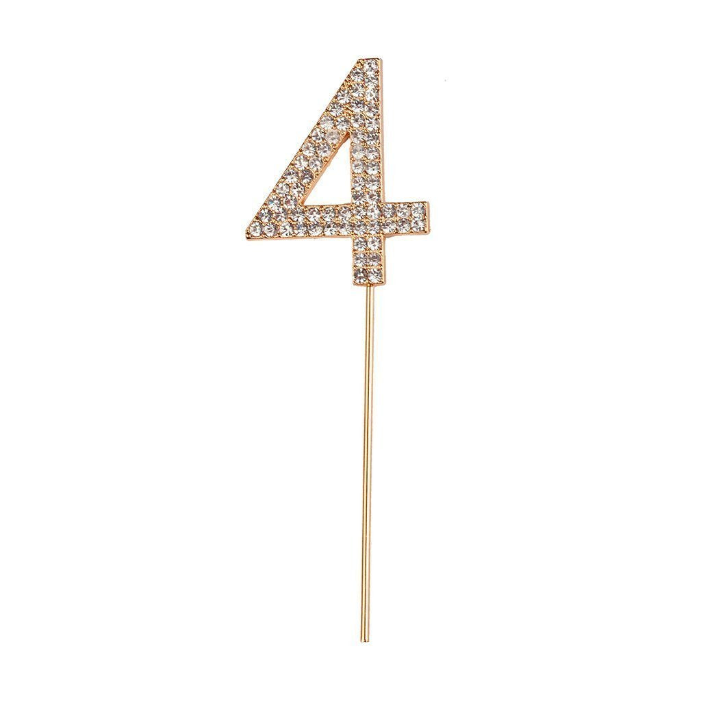 Great Pretenders Rhinestone Number Cake Topper-Great Pretenders-Little Giant Kidz