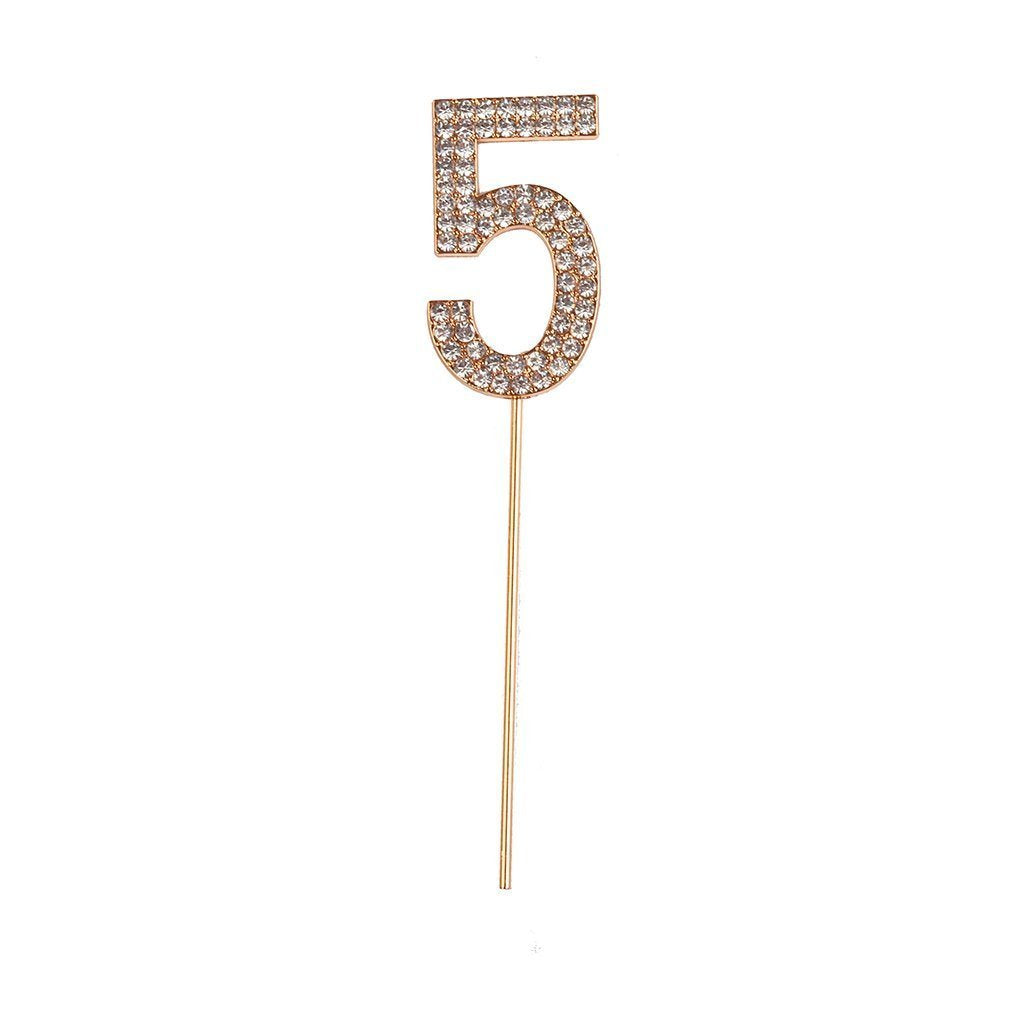 Great Pretenders Rhinestone Number Cake Topper-Great Pretenders-Little Giant Kidz