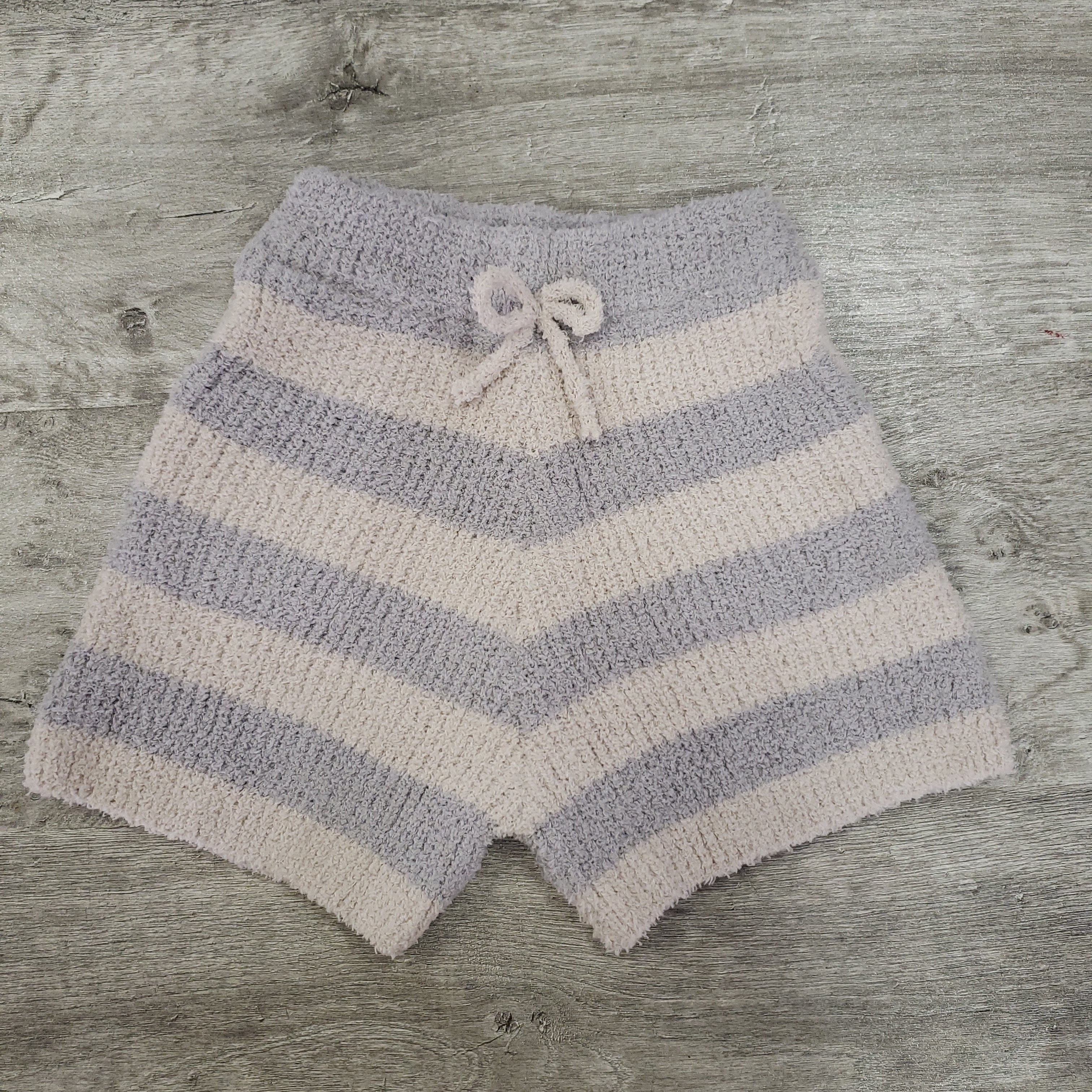 Hannah Banana Cozy Striped Loungewear Shorts - Blue Multi-Hannah Banana-Little Giant Kidz