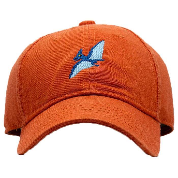 Harding Lane Kids Pterodactyl Cotton Canvas Baseball Hat - Persimmon-Harding Lane-Little Giant Kidz
