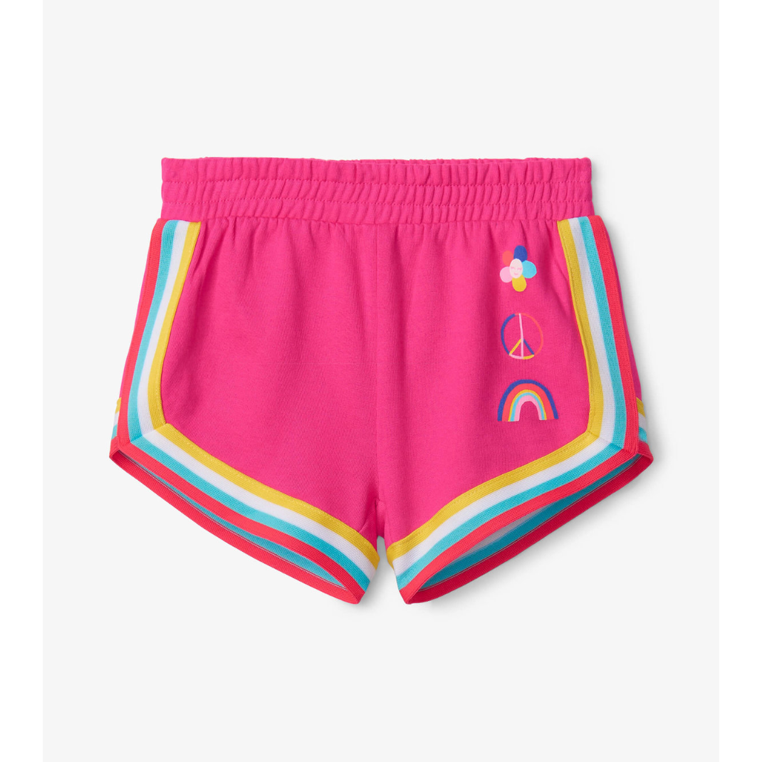 Hatley Fuschia Pink Terry Jogging Shorts-HATLEY-Little Giant Kidz