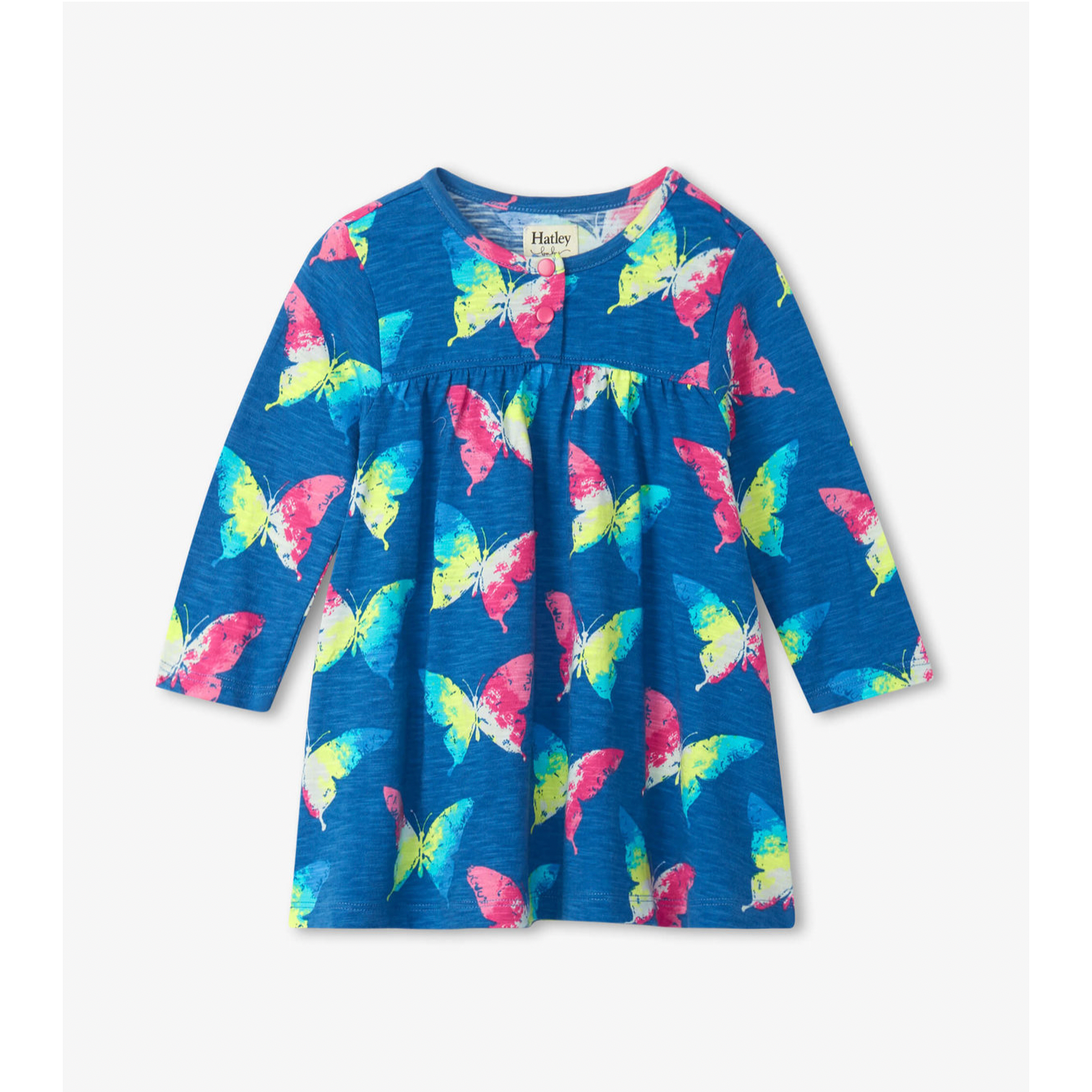 Hatley Ombre Butterflies Dress Blue Quartz Little Giant Kidz
