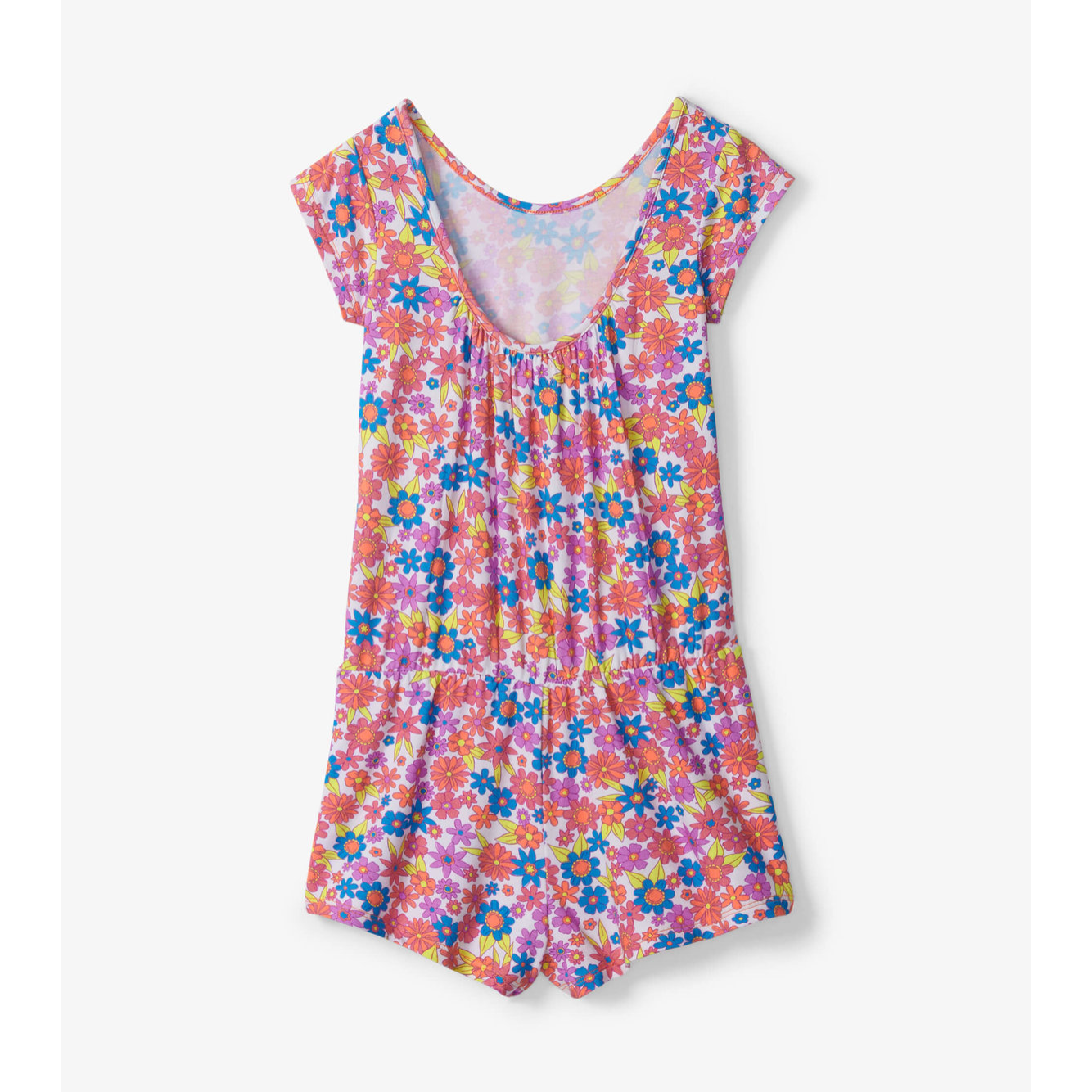 Hatley Retro Floral Romper - White-HATLEY-Little Giant Kidz