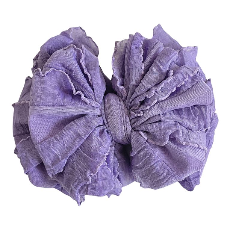 In Awe Couture Orchid Ruffle Headband-IN AWE COUTURE-Little Giant Kidz
