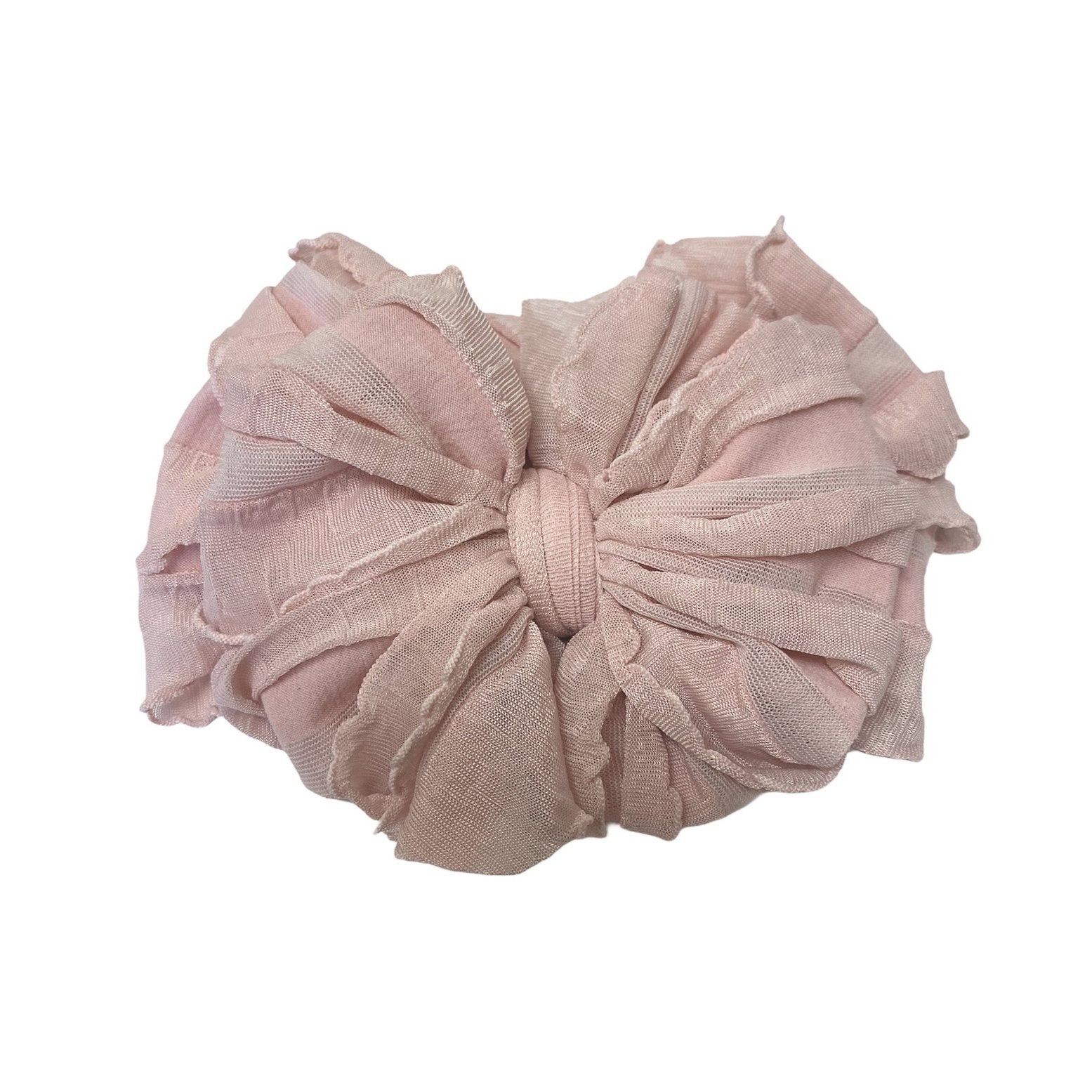 In Awe Couture Paris Pink Ruffle Headband-IN AWE COUTURE-Little Giant Kidz