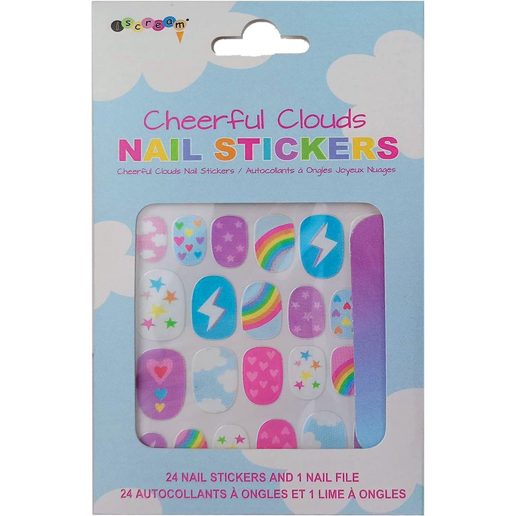 Iscream Cheerful Clouds Nail Stickers-Iscream-Little Giant Kidz