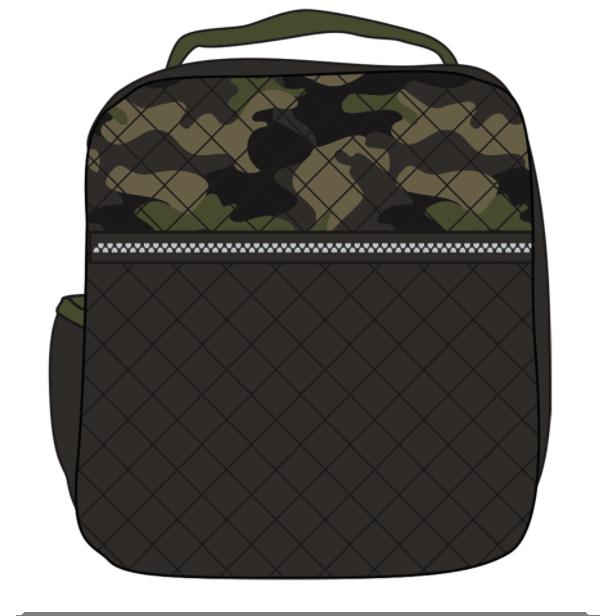 Iscream Green Camo Lunch Tote