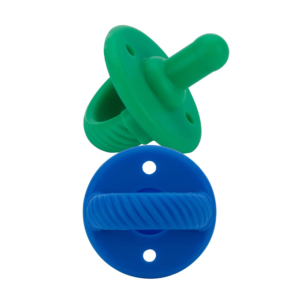 Itzy Ritzy Sweetie Soother™ - Pacifier 2-Pack - Hero Blue + Clover-ITZY RITZY-Little Giant Kidz
