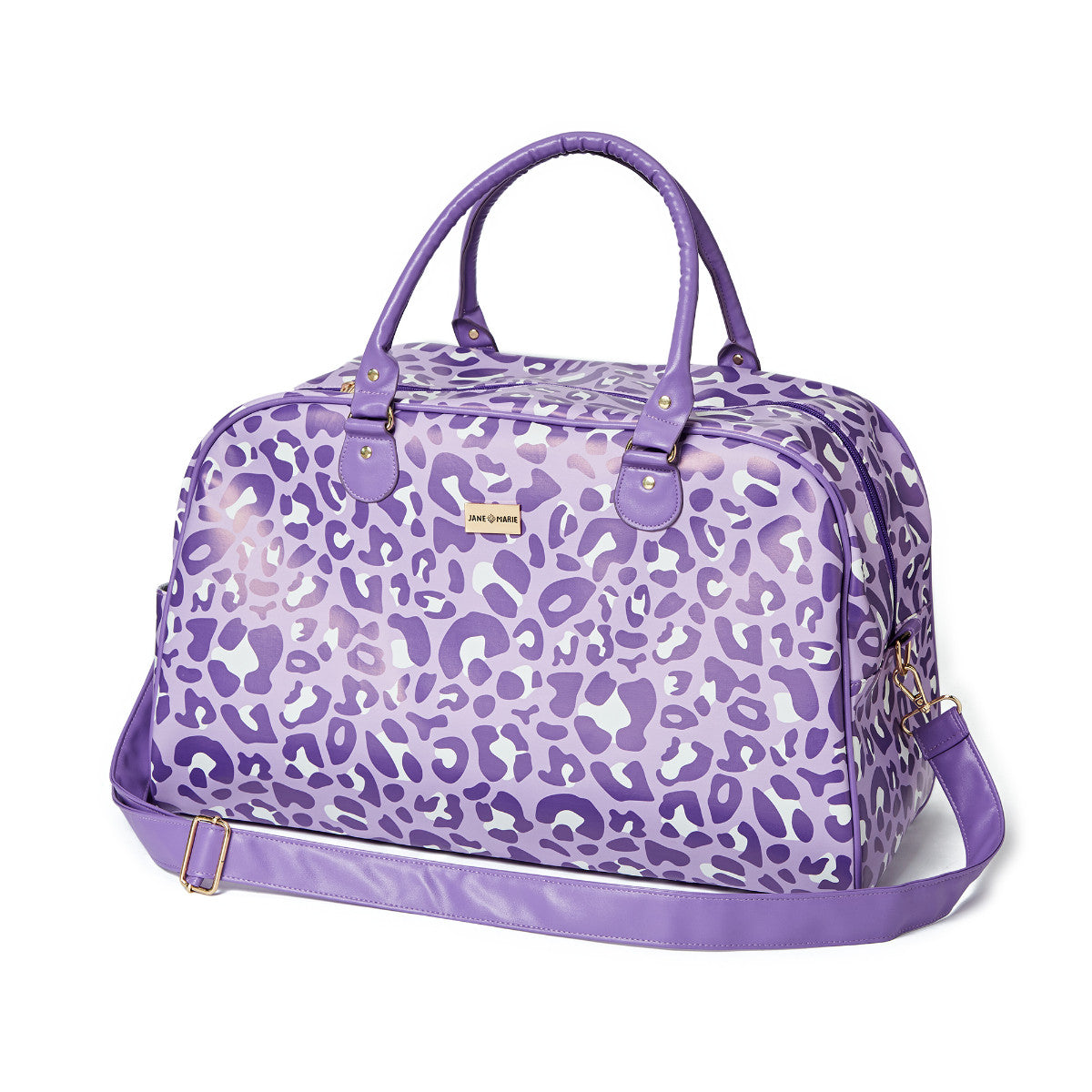 Jane Marie Kids Lavender Leopard Overnight Bag-JANE MARIE-Little Giant Kidz