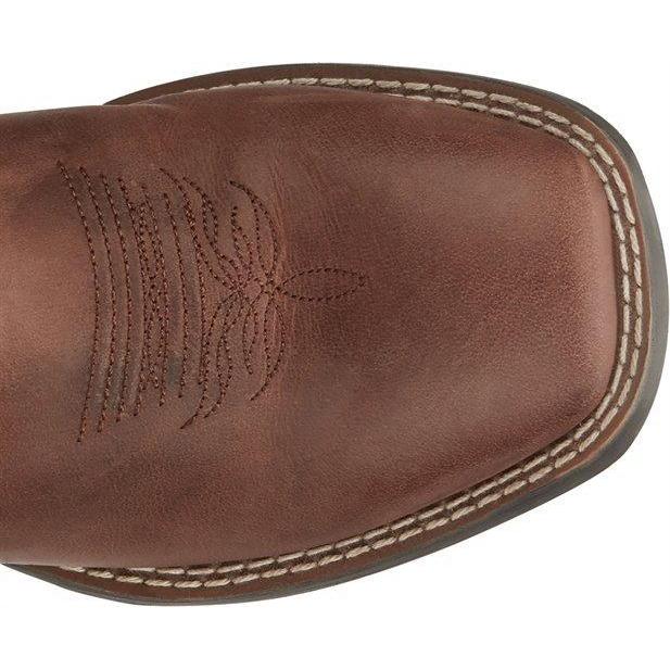 Justin Brands Boys' Boots Square Toe Bowline Junior - Chestnut-Justin Brands-Little Giant Kidz