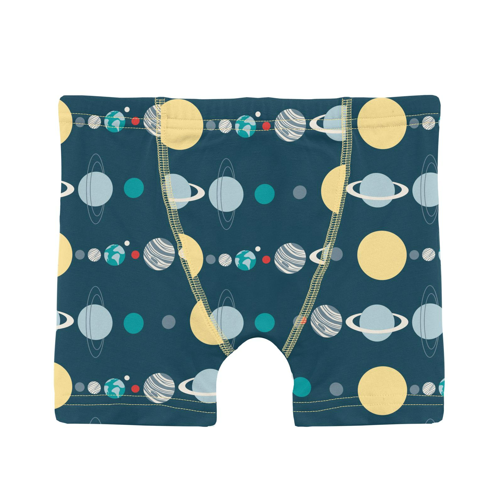 Kickee Pants Peacock Planets Print Boy's Boxer Brief-Kickee Pants-Little Giant Kidz