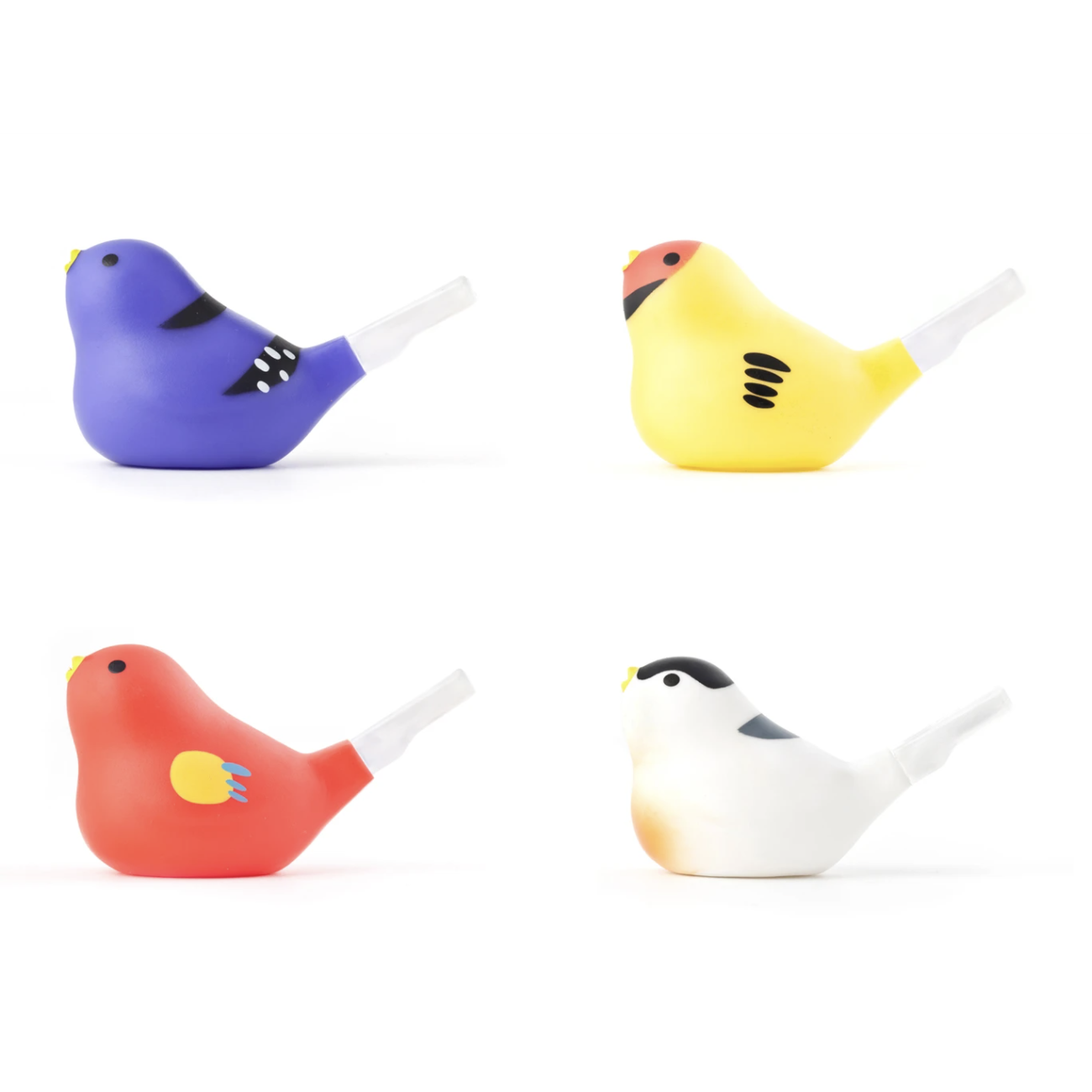 Kikkerland Design Bird Whistle Bath Toy - Assorted Color-Kikkerland Design-Little Giant Kidz