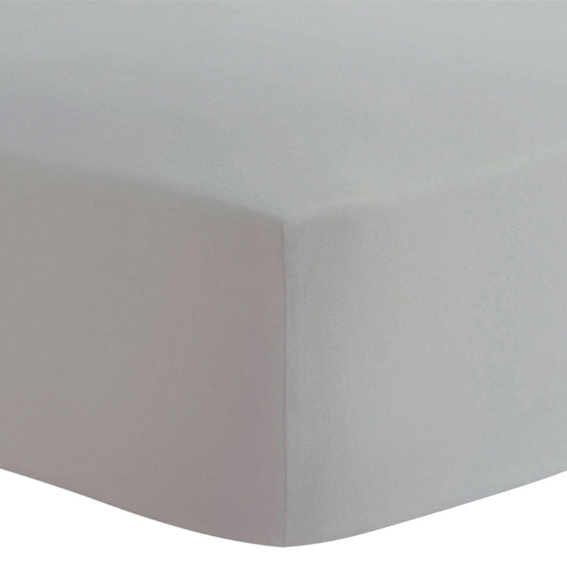 Kushies Organic Jersey Cotton Fitted Sheet - Grey-KUSHIES-Little Giant Kidz