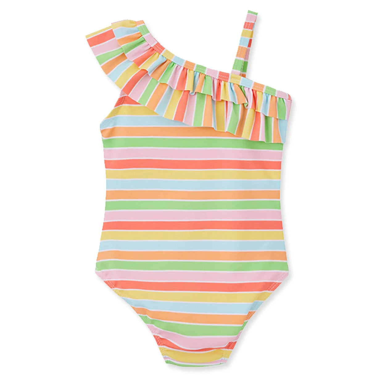 Little Me Fun Stripe Ruffle Toddler Swimsuit-LITTLE ME-Little Giant Kidz