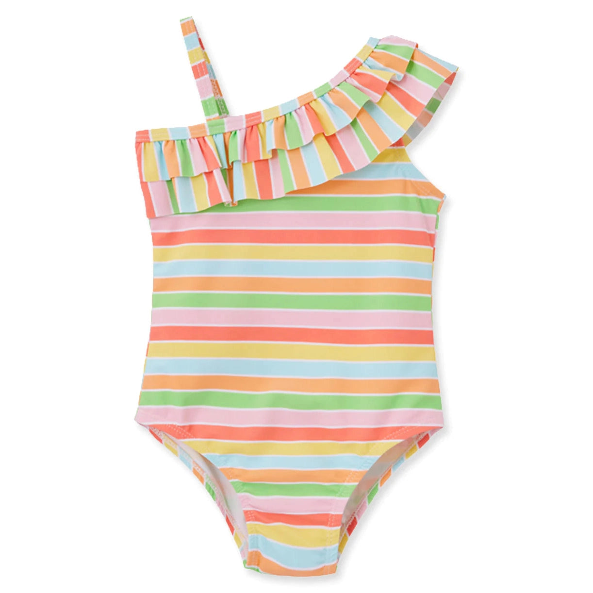 Little Me Fun Stripe Ruffle Toddler Swimsuit-LITTLE ME-Little Giant Kidz