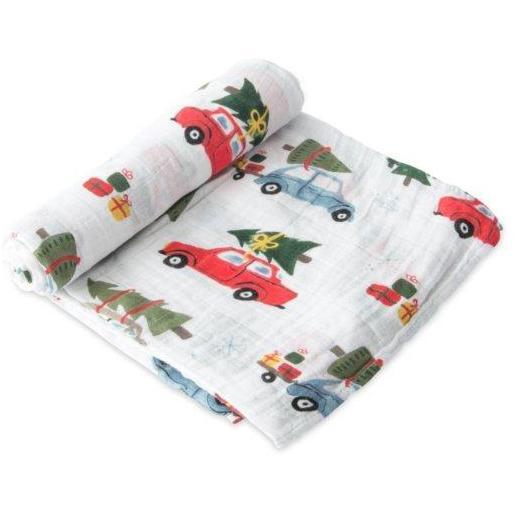 Little Unicorn Cotton Muslin Swaddle Blanket Single - Holiday Haul-LITTLE UNICORN-Little Giant Kidz
