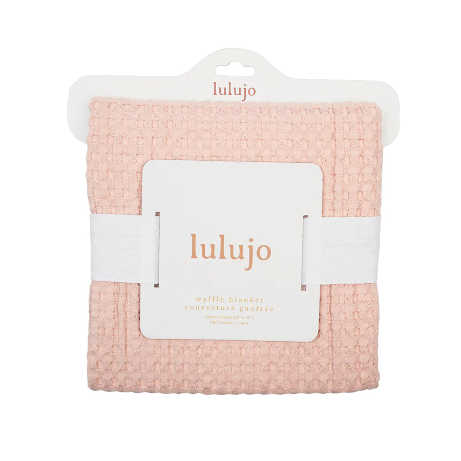 Lulujo Waffle Blanket – Ballet Slipper-MARY MEYER-Little Giant Kidz